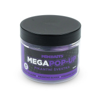 Mikbaits - Plovoucí Fluo boilie Mega 300ml, 25mm - Pikantní švestka