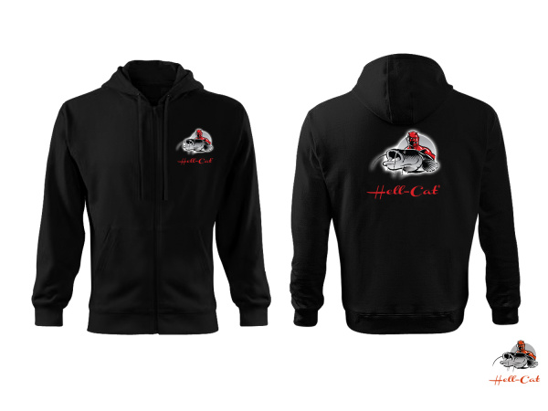 Hell-Cat - Mikina ze zipem černá