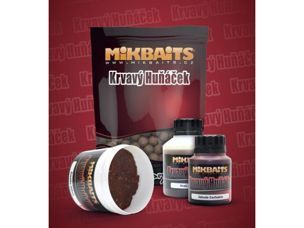 Mikbaits - Krvavý Huňáček 200g - Frankfurtská klobása - VÝPRODEJ