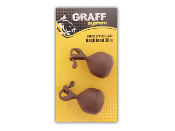 GRAFF - Back lead hnědý 2ks