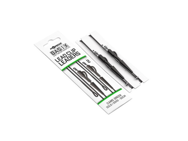 KORDA Montáž Basix Lead Clip Leaders 2 ks 22 kg 50 cm 
