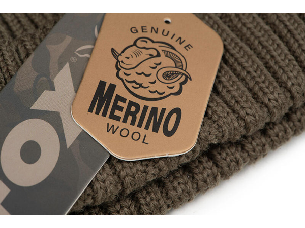 FOX - Čepice zimní Merino trawler olive