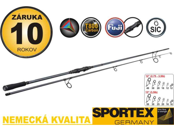 Sportex - Prut Intense Carp 13ft (3,96m) 3.5lb 2-Díl 