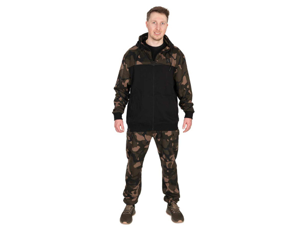 Fox LW Black/Camo Split Zip Hoody