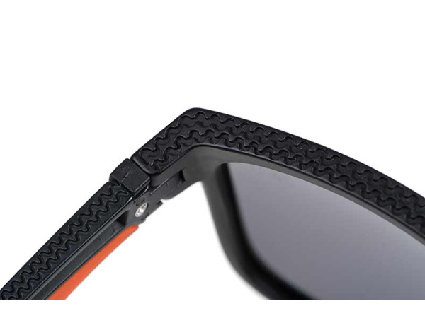 Fox Collection Black & Orange Shades – Grey Lens