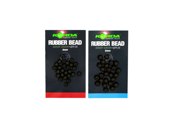 KORDA Gumové korálky Rubber Bead Green 25ks