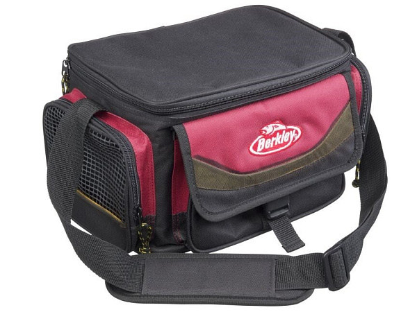 Berkley - Taška SYSTEM BAG 2015 RED-BLACK M (+4krabičky)