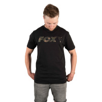 FOX - Tričko Black/camo print logo t shirt vel. XXXL