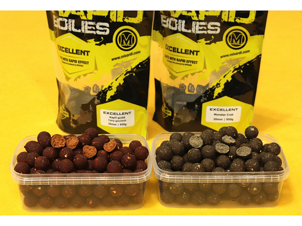 Mivardi Rapid Boilies Excellent - Monster Crab (3300g | 16mm) Výprodej 
