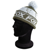 FOX - zimní Čepice Green Silver Loned Bobble