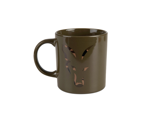 Fox hrnek Green & Camo Head Ceramic Mug