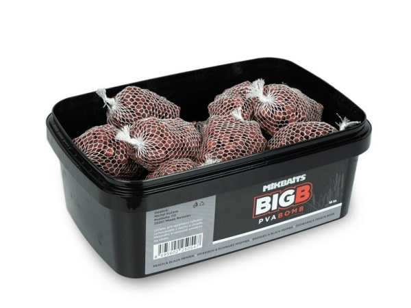 Mikbaits - Spiceman PVA Bomb 15ks, Broskev Black pepper