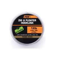 FOX - Vlasec Zig & Floater hooklink 0,26mm 4,53kg - 100m / trans khaki