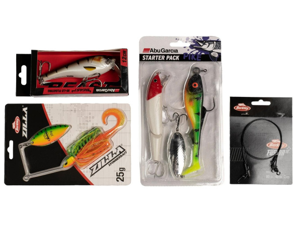 Abu Garcia - Set prut+naviják Fast Attack Pro Pike combo,2,1m, 20-70g 2D,+ šňůra, nástrahy