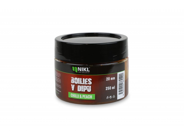 Karel Nikl - Boilies v dipu Chilli & Peach 250g