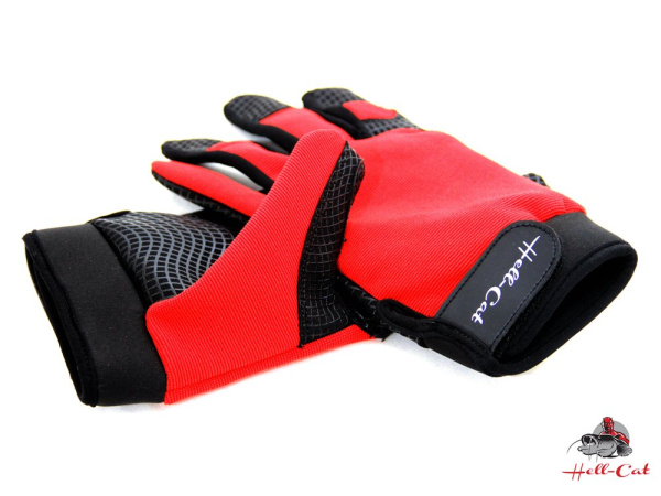Rukavice Hell-Cat černo-červené