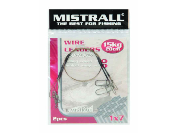 MISTRALL- Lanko WIRE LEADERS 1x7 20cm