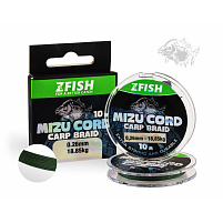 ZFISH Šňůrka MizuCord Carp braid line 10m - Průměr 0,28mm-20,67Kg