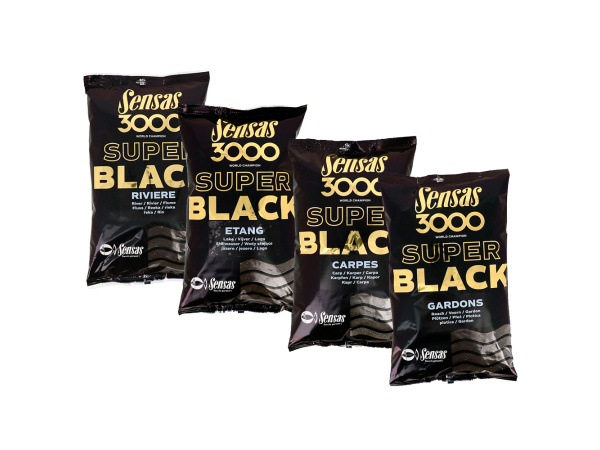 Sensas - Krmítková směs 3000 Super Black 1kg