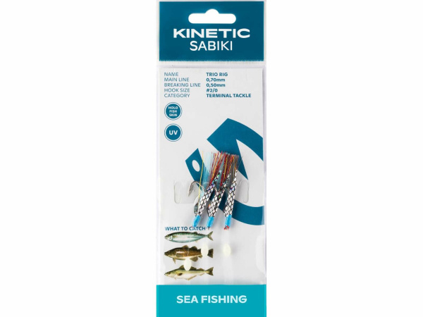 Kinetic - Návazec Sabiki Tio rig 115cm 0,70mm vel.2/0