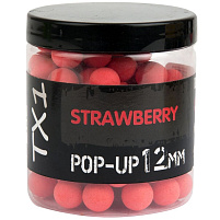 Shimano Plovoucí Boilie TX1 Pop Up Strawberry Fluoro Red 12mm 50g