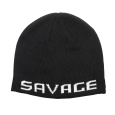 SAVAGE GEAR - Čepice logo beanie Black/White