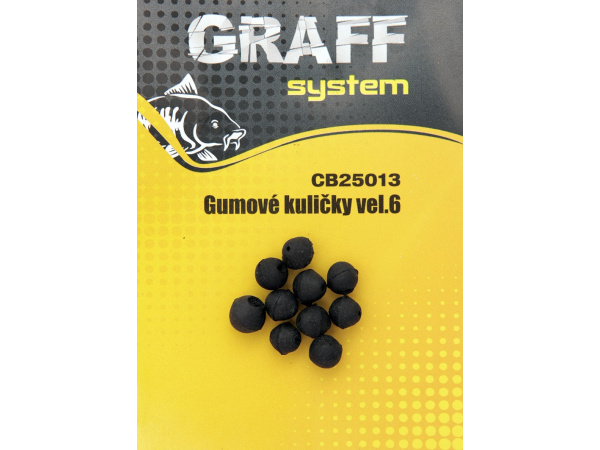 GRAFF - Gumové kuličky černé