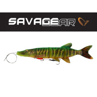 SAVAGE GEAR - Nástraha 4D Line thru pike s lankem a 2x trojháčkem 25cm / 105g