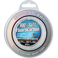 SAVAGE GEAR - Fluorocarbon 0,49mm / 33,5lb (15,2kg) / 35m / clear