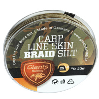 Giants fishing Svlékací šnůra Carp Line Skin Braid|20m/25Lb/Silt      