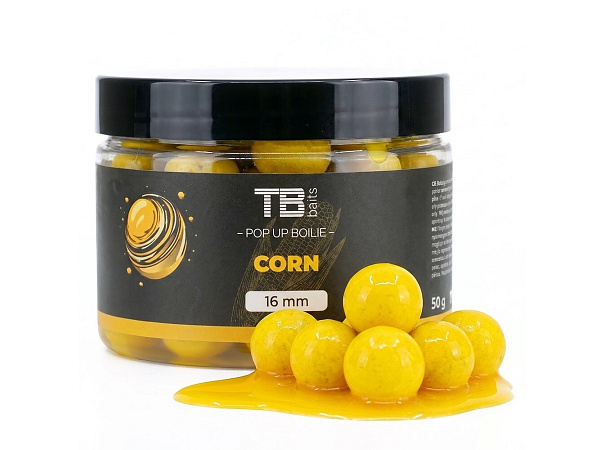 TB Baits Plovoucí boilie Pop-Up Corn + NHDC 50 g 16 mm