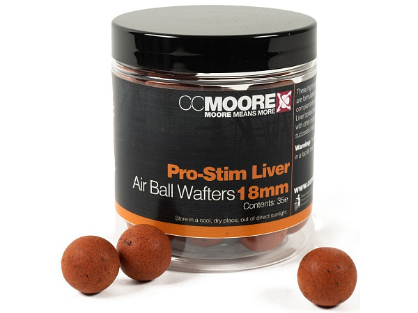 CC Moore - Pro-Stim Liver Air Ball Wafters, 18mm, 35ks
