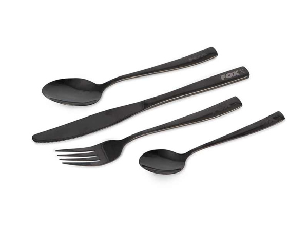 Fox Cookware Black Stainless Cutlery Set