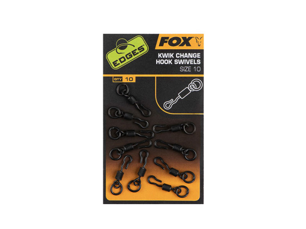 FOX - Obratlík kwik change hook swivels 10ks