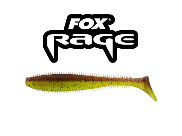 Fox Rage - Gumová nástraha Spikey shad ultra UV 6cm - Green pumpkin - VÝPRODEJ