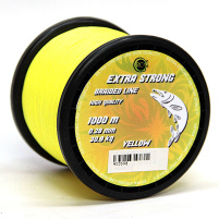 RCM - Splétaná šňůra Extra strong braided line - žlutá - 1000m