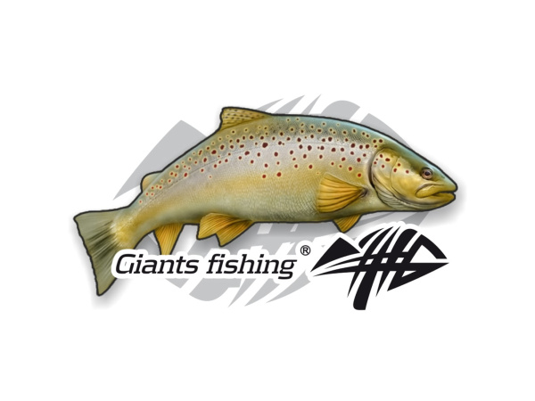 Giants fishing Nálepka velká - Pstruh