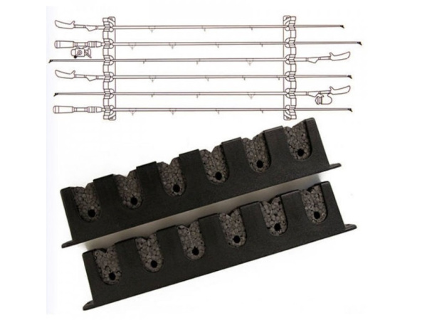 SPRO - Držák prutů na stěnu Horizontal rod holder