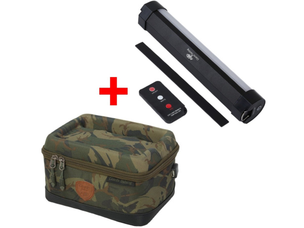 Giants fishing Akční set - Pouzdro na elektroniku Medium + Světlo Camping Lamp LED Deluxe