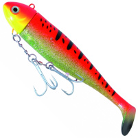 ICE Fish - Gumová nástraha MOBY červeno/zlatá 630g 