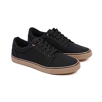 Fox Black canvas shoe = sz 7 / 41