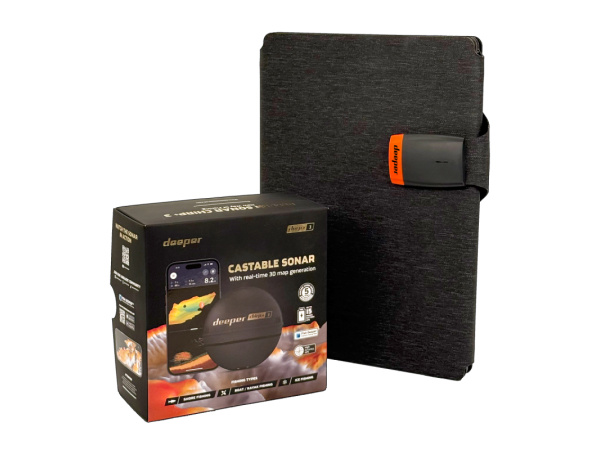Deeper - Sonar Power Bundle CHIRP+ 3 + skládací solární nabíječka