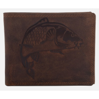MERCUCIO - Peněženka tm. kůže - Kapr šupináč embos