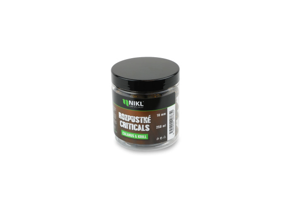Nikl Rozpustné Criticals boilie Calanus & Krill 250ml