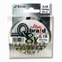 BROLINE - Q-braid ultra - 0,18mm - 12,7kg - 2x 10m