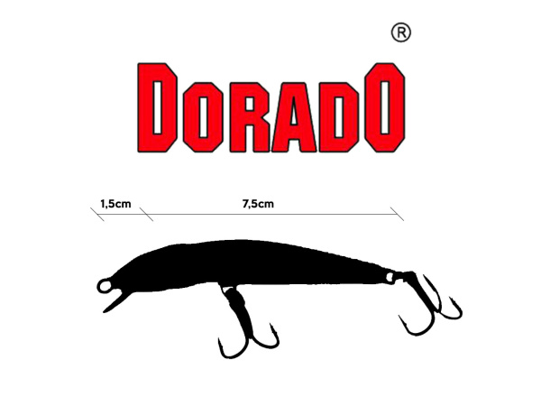 DORADO – Wobler Dead Fish 8cm - GO - VÝPRODEJ