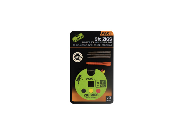 Fox hotový návazec EDGES Zig Rigs - 3ft (0.9m)