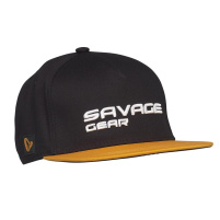 SAVAGE GEAR - Čepice Kšiltovka Flat Peak 3D logo cap Black INK