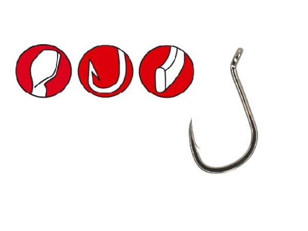 Gamakatsu - Háčky Power carp hair rigger, 10ks - NS černé - VÝPRODEJ