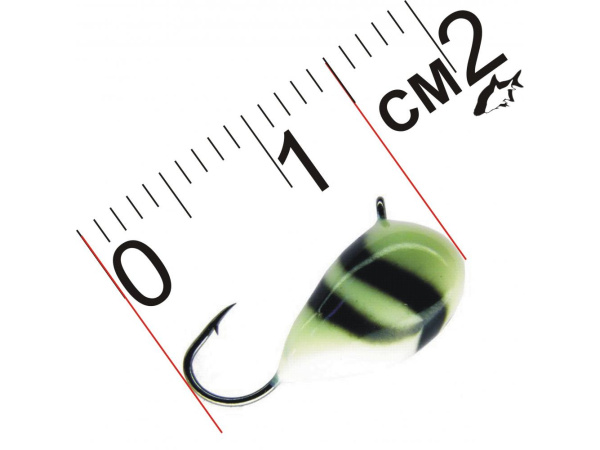 JAXON - Marmyška pruhovaná bílá 15mm - 1,8g